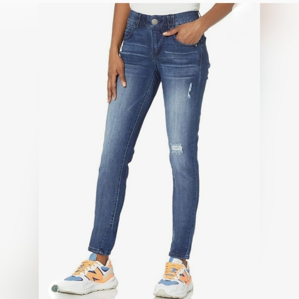 DEMOCRACY Ab Technology Distressed Skinny Jegging Jeans Size 16